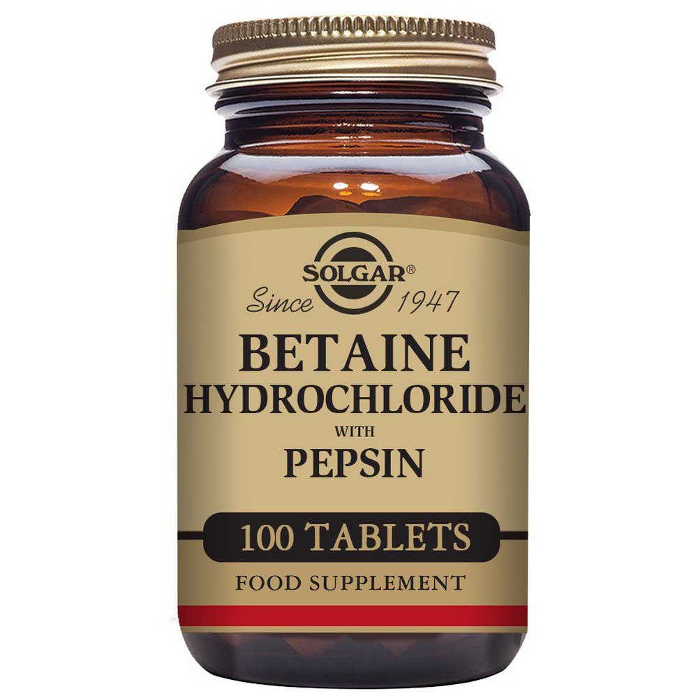 BETAINE HCL WITH PEPSIN SOLGAR