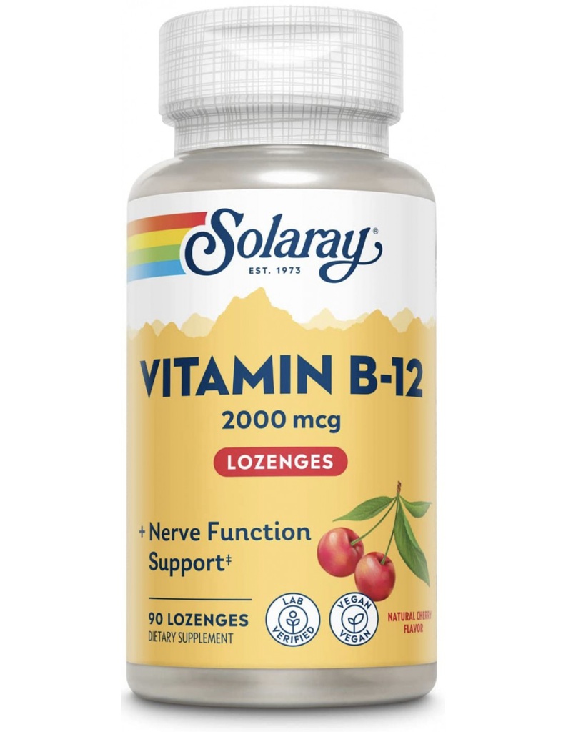 VITAMINA B-12 2000 MCG SOLARAY