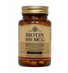 BIOTINA 300 mcg SOLGAR